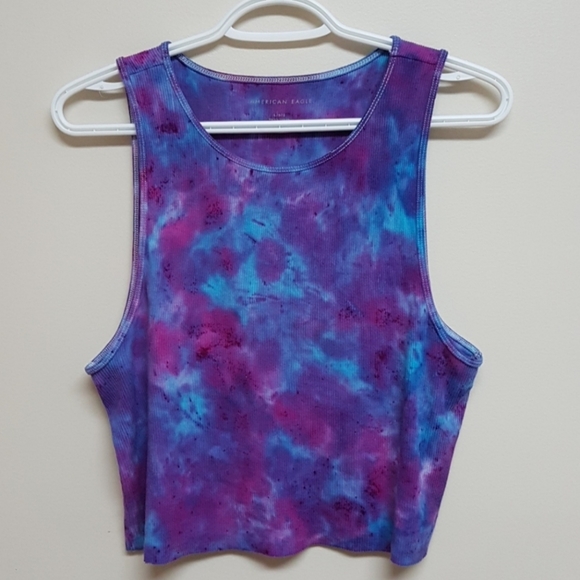 American Eagle Outfitters Tops - American Eagle tie dyed crop top